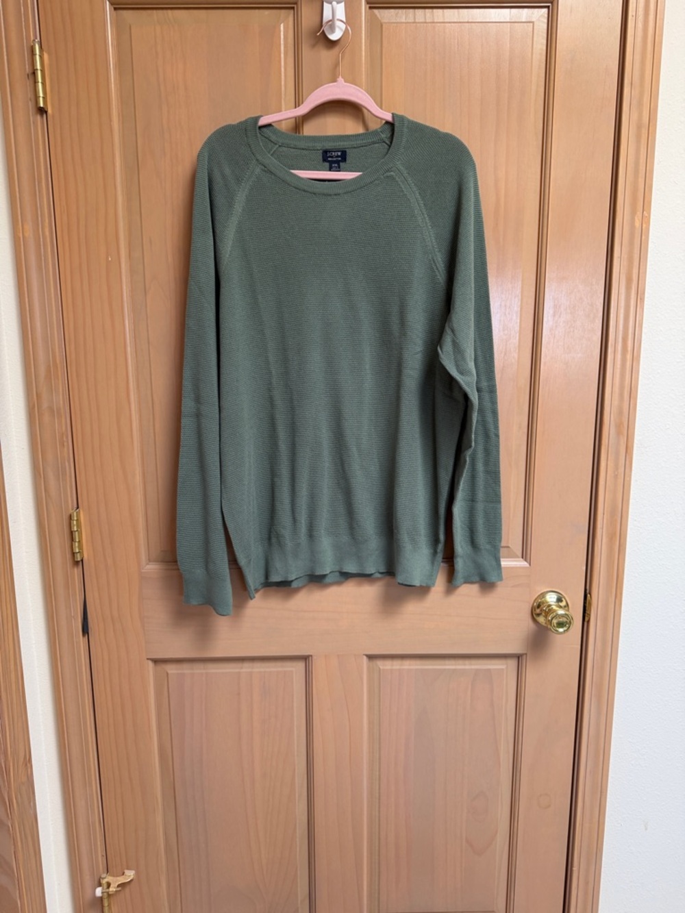 J. Crew Olive Green Crewneck Sweater